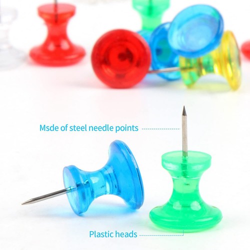 Giant Push Pins 300-Pack Thumbtacks for Cork Board Bulletin Board with8615 - Bild 6 von 7