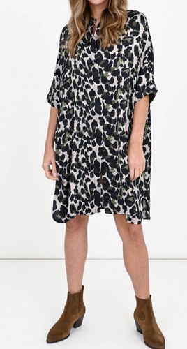 Frogbox Sommer / Urlaubs Kleid Seidiges Animal Print Größe S Neu VK 169,- € - Bild 3 von 7