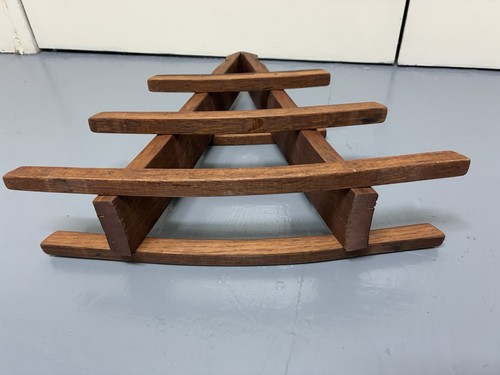 Vintage Holz Pyramide Weinregal Rustikal Holz Flaschenhalter Landhaus Deko - Bild 8 von 11