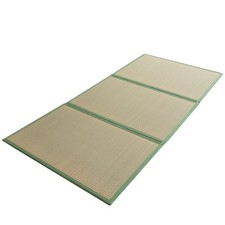 Japanese Tatami Mat 79"x39" Folding Firm Floor Bed Rush Grass Traditional Futon