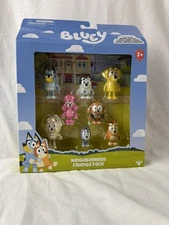 BLUEY Neighborhood Friends 8 Pack, 2-2.5” Posable Figures Toys Kids 3+ Yrs NEW