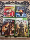 LOT of 4 XBOX 360 VIDEO GAME Borderlands GEARS OF WAR 2 & 3 Mass Effect EXC COND