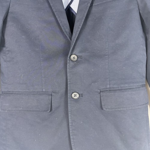 Blazer J Crew Crewcuts Thompson giovane taglia 12 misto cotone navy due bottoni - Foto 6 di 8