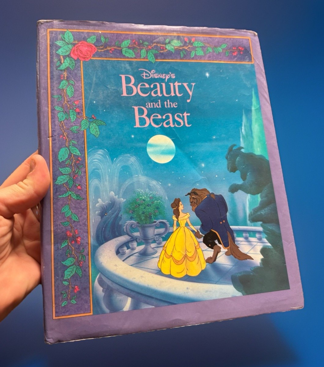 1991 Disney's Beauty and the Beast FIRST EDITION HARDCOVER BOOK