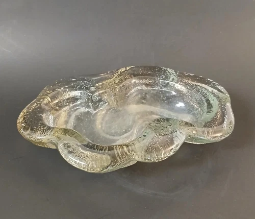 1978 Blenko Cumulus Glass Bowl #78 Clear 10" Don Shepherd RARE