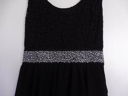 Elegantes KLEID ABENDKLEID schwarz gr. S mit Metallteilen in der Taillie L: - Bild 5 von 5