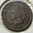 1866 Indian Head Cent - XF+ Details: Corrosion **Semi-Key: 9,826,500 Minted**