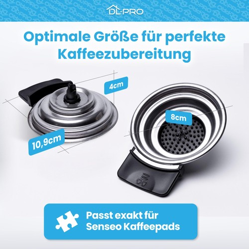 Padhalter 2 Tassen kompatibel mit Philips Senseo Viva Café HD7825 HD7826 HD78... - Bild 4 von 9