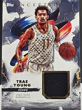 2024-25 Topps Inception Trae Young Game-Worn Relic – Artistic Jersey Card!