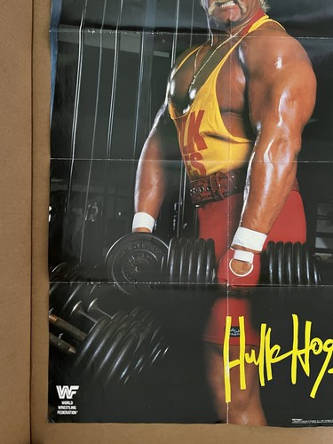 Vintage 1991 WWF Hulk Hogan Poster 24x36 Inch Please Read* - Picture 4 of 6