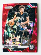 CAMERON JOHNSON 2024-25 Panini Prizm Red Ice Prizm #202 Brooklyn Nets