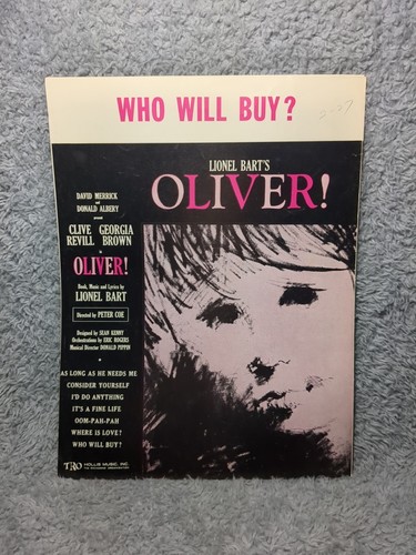 Vintage 1960 Sheet Music Lionel Bartz Oliver! "Who Will Buy?" - Picture 2 of 4