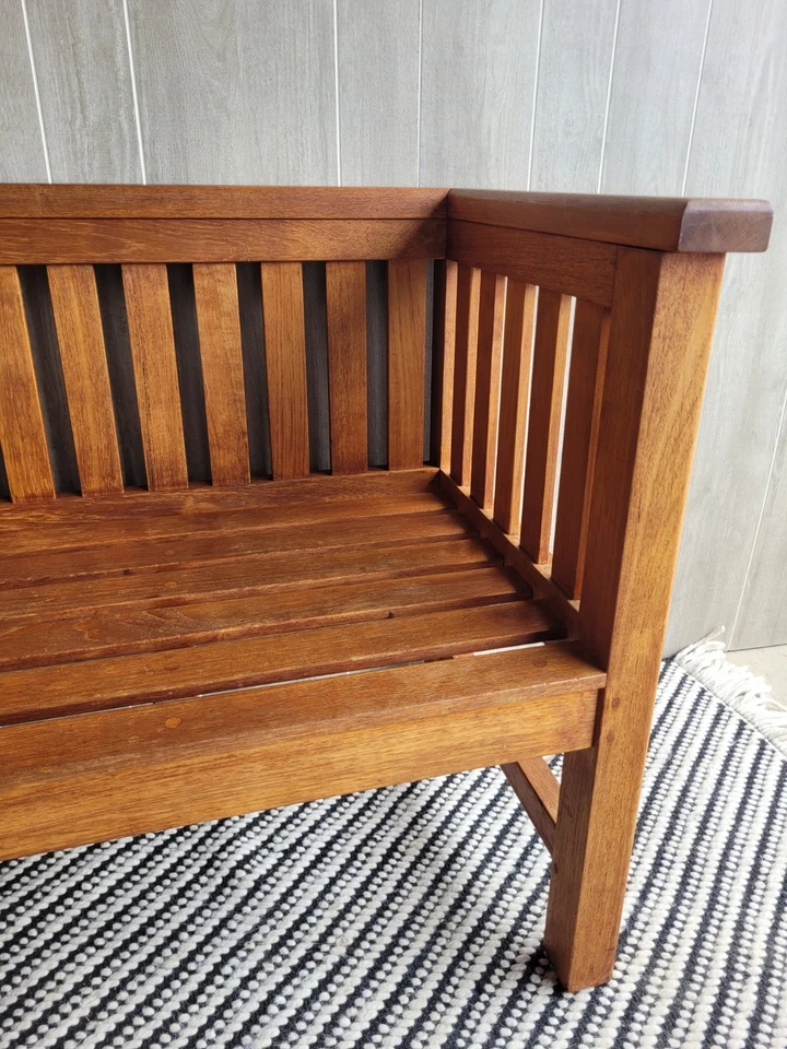 Barlow TYRIE Solid Teak Garden Bench Patio Furniture Outdoor Seating - Image 3 of 4