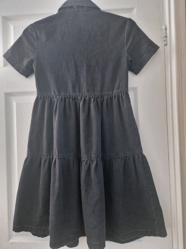 Denim & Co Girls Black Short Sleeve Summer Dress - Size 4 - Picture 11 of 15