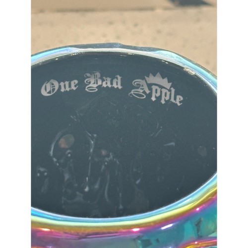 Black and Silver Iridescent Poison Apple Skull Mug from Disney's Snow White 20oz - Picture 3 of 3