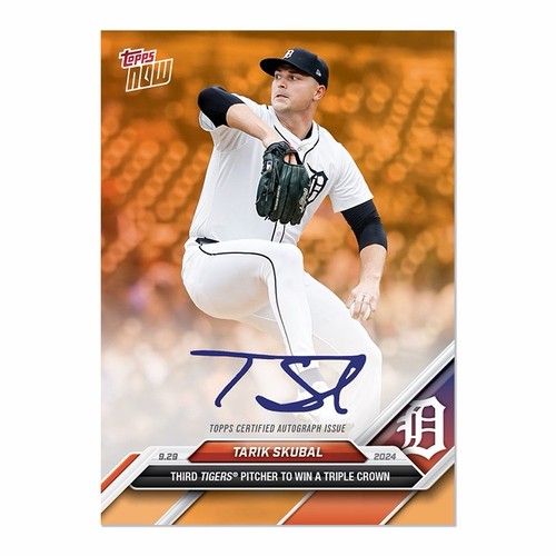 On-Card Autograph # to 99 or Lower - Tarik Skubal - 2024 MLB TOPPS NOW® Card 773 - Picture 6 of 10