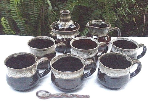 Retro DOROTHY MAYNARD Pottery Unique COFFEE TEA SET Kitchen Collectable - In Aus - Imagen 4 de 6