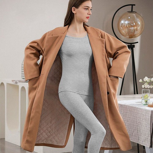 WOMEN'S Thermal TOP & BOTTOM SET Long Johns Winter Warm Underwear PJ'S 2 pcs US - Picture 15 of 25