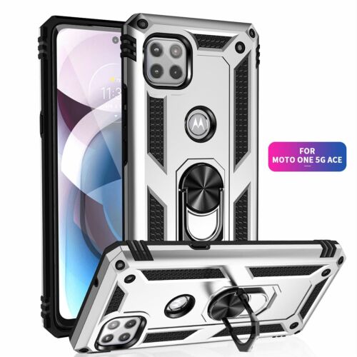 For Motorola One 5G ACE/One 5G UW Case Phone Cover Shockproof + Tempered Glass - Picture 35 of 53