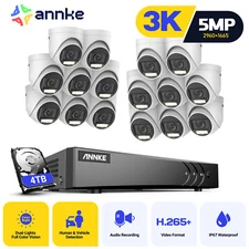 ANNKE 5MP Lite 16CH DVR 5MP Color Security Camera System Outdoor Audio Recording