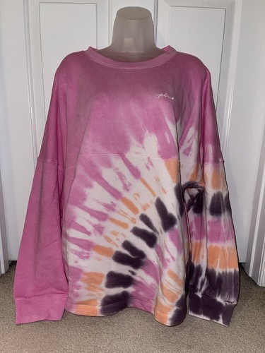 Victoria Secret Pink Varsity Tunic TieDye Love Pink XL ๐โค๏ธ - Picture 2 of 6