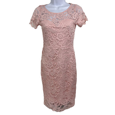 Ambiance Dress Womens Small Short Sleeve Above Knee Mini Pink Lace Lightweight | eBay Ambiance Dress Womens Small Short Sleeve Above Knee Mini Pink Lace Lightweight | eBay