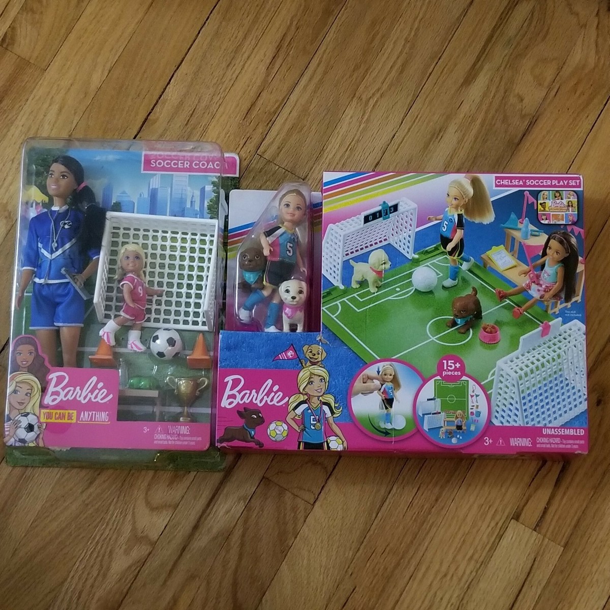 Barbie soccer coach playset sale