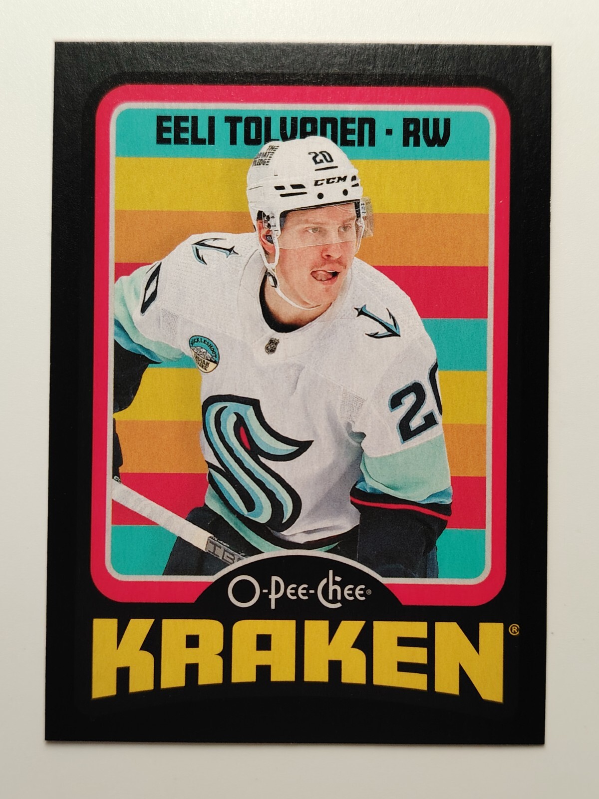 2024-25 O-PEE-CHEE HOCKEY EELI TOLVANEN KRAKEN BLACK BORDER 059/100 #333 WJ