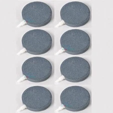 8pcs Air Bubble Disk Stone Aerator Aquarium Fish Pond Pump Hydroponics 3" Dia
