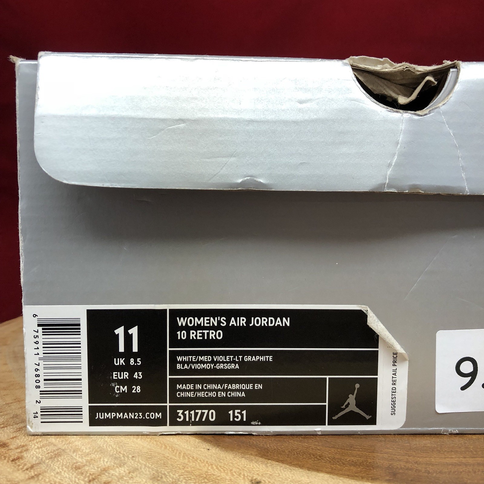Nike Nike Nike air jordan retro - x - violet grau weiße sz 9,5 frauen 11 311770 151 c13a2b Nike Nike Nike air jordan retro - x - violet grau weiße sz 9,5 frauen 11 311770 151 c13a2b