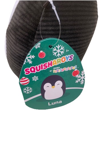 Squishmallows Squisharoys Luna 5" Penguin Christmas Corduroy NWT - 第 2/2 張圖片