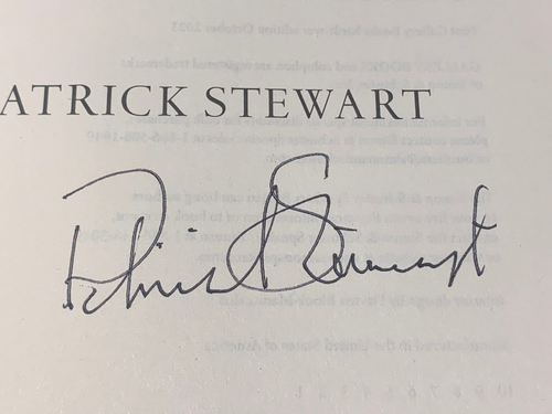 Making It So: A Memoir by Patrick Stewart - SIGNED - 1st/1st HC DJ - 2023 - Foto 4 di 13