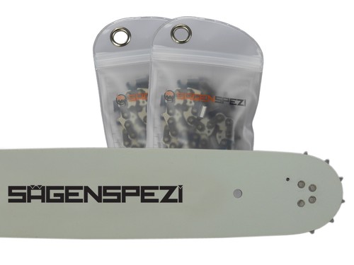 Schwert + 2 Ketten passend für Husqvarna 236 35 cm 3/8“ 1,3 mm 52 TG Sägekette - 第 1/3 張圖片