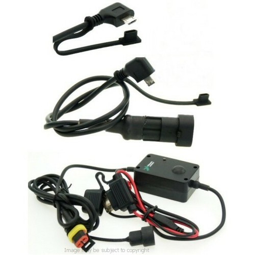 12.7cm Pantalla GPS Satnav Soporte para Moto & Micro USB Cableado Poder - Imagen 7 de 7