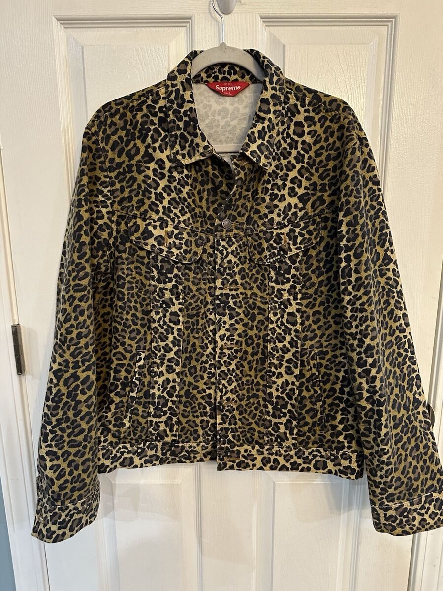 SUPREME Leopard Denim Jacket Men Large | eBay SUPREME Leopard Denim Jacket Men Large | eBay