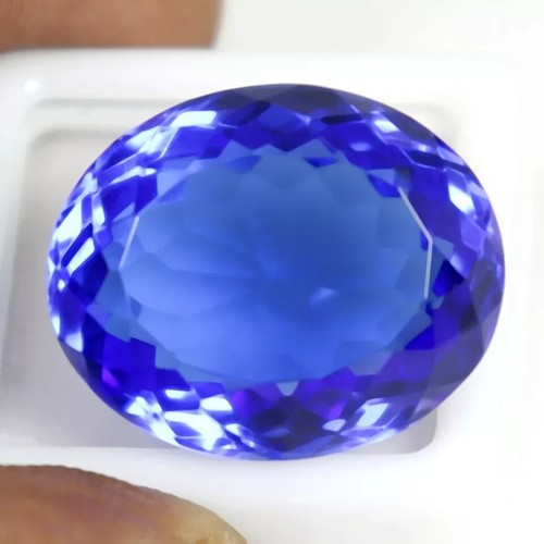 Natural Rare Lustrous Blue Tanzanite 34.70 Ct GIE Certified Loose Gemstone 1010 - Picture 4 of 9