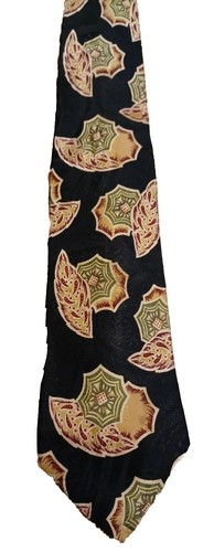 EUC!!! "Burberry" Black & Gold Silk Abstract Patterned TIE - 第 8/8 張圖片