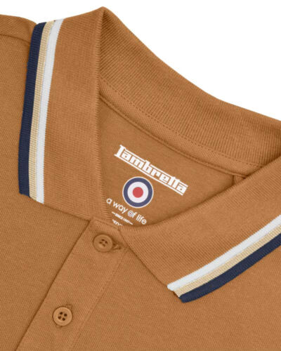 Lambretta Para Hombres Polo Triple Punta Lambretta Polo Mod/Ska M-4XL - Imagen 6 de 7