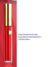 Estee Lauder Pure Color Envy Red Extrovert Gloss 0.09 oz Full Size Lip Gloss New