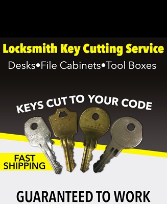 Anderson Hickey File Cabinet Keys NM51 to NM100 Desk Office Furniture lock Key