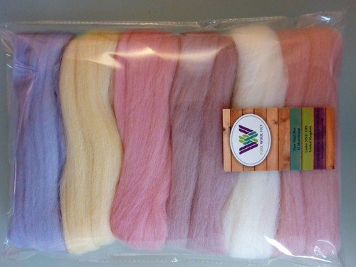 Assorted Colours *100% Merino Wool Tops for Wet & Dry Felting, Packs of 60 grams - Picture 197 of 250