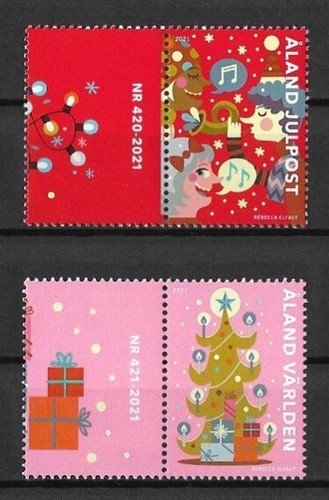 Aland Mi.Nr. 511-512** (2021) postfrisch/Weihnachten - Picture 3 of 4