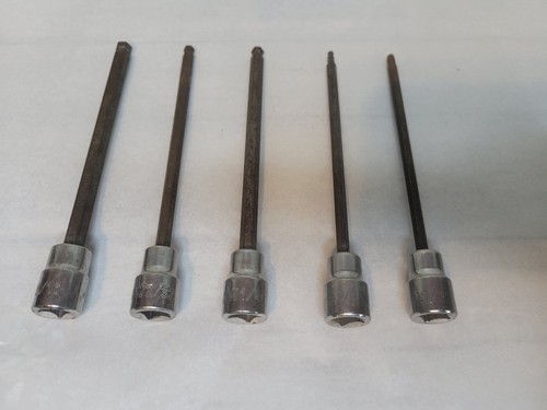 3/8 in. Drive SAE Long Ball Hex Bit Socket Set (5-Piece) - Picture 2 of 10