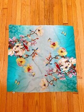 Authentic Chinese Silk Square Scarf Orig. 149 NEW