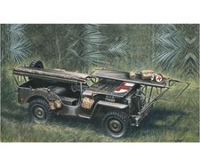 ITALERI 1/35 1/4 Ton 4x4 Krankenwagen Jeep Plastikmodellbau
