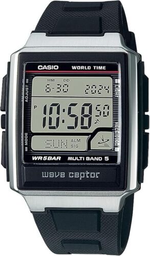 CASIO WAVE CEPTOR WV-59R-1AJF Men's Watch New in Box Mineral glass World Time - Picture 12 of 12