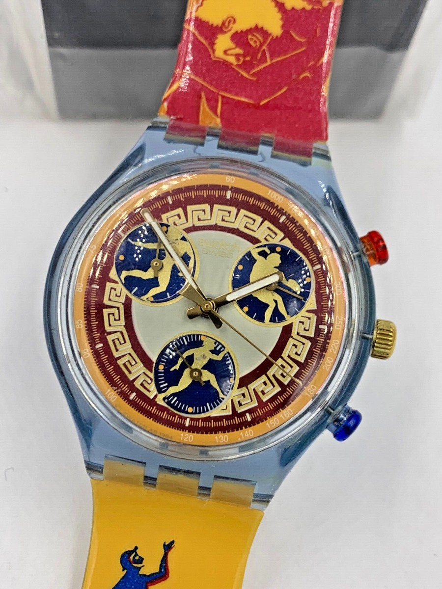 時計 SWATCH SWISS CHRONOGRAPH NEW✓ Swatch XX SPEED SUSG401 Men's Soft Plastic Green