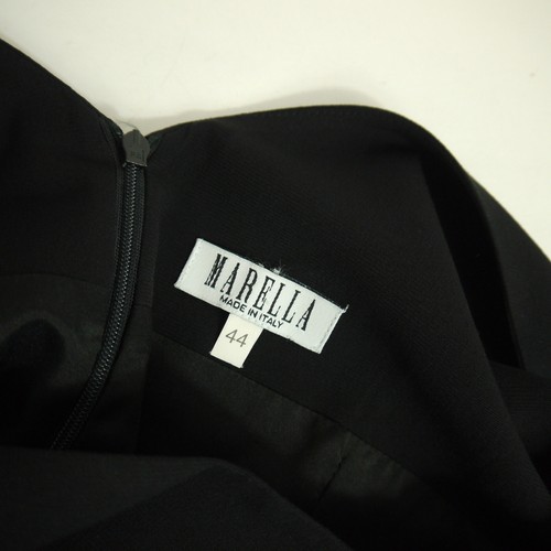 Vestido Lápiz Marella Max Mara Negro Sin Mangas Hasta la Rodilla Formal Talla 44/12 - Imagen 7 de 10