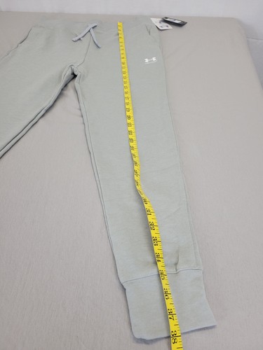 Under Armour Girls Youth Rival Fleece Joggers Opal Green 1373131-012 YXL NWT - Picture 7 of 10