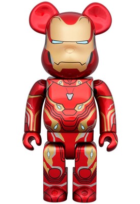 Medicom Toy BE@RBRICK IRON MAN MARK 50 100% & 400% bearbrick From Japan PSL